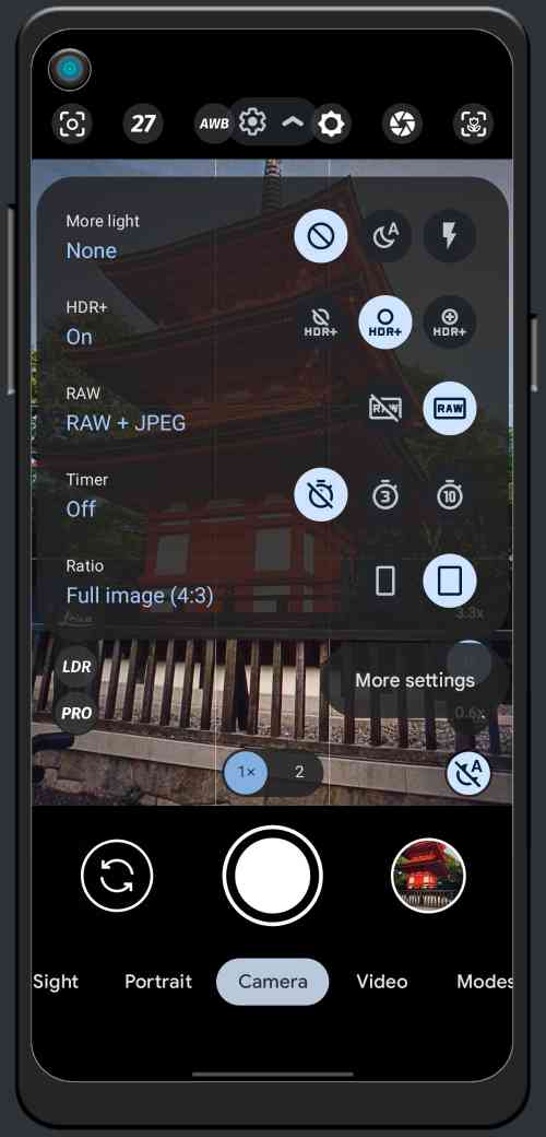 LMC 8.4 APK Modes and Features 4 RAW Image Format